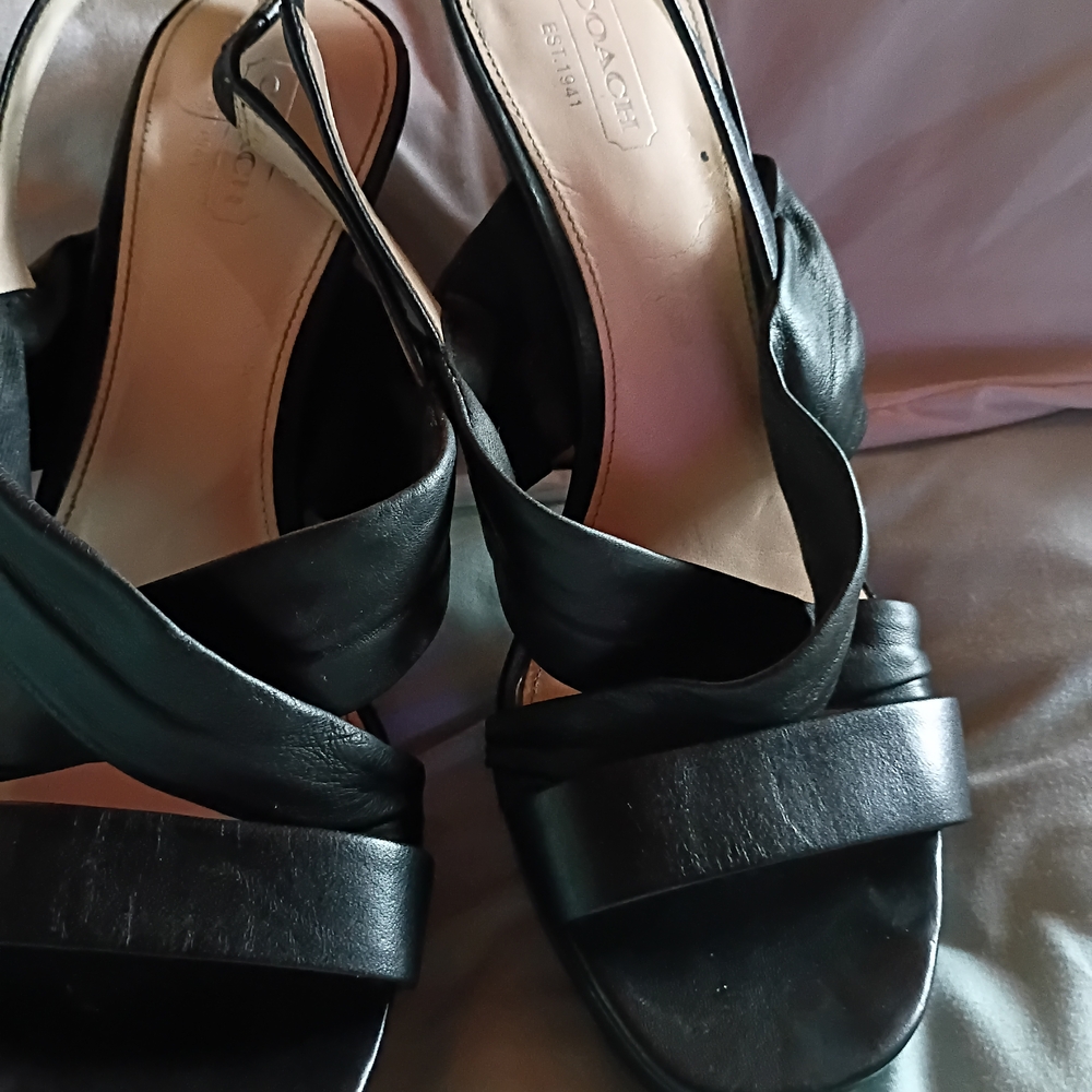 Coach Black Heels